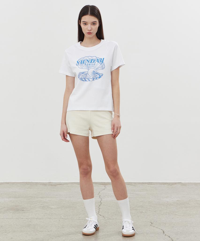 ITOV SEOUL 2Pcs Ribbon Ribbed Shorts Cm