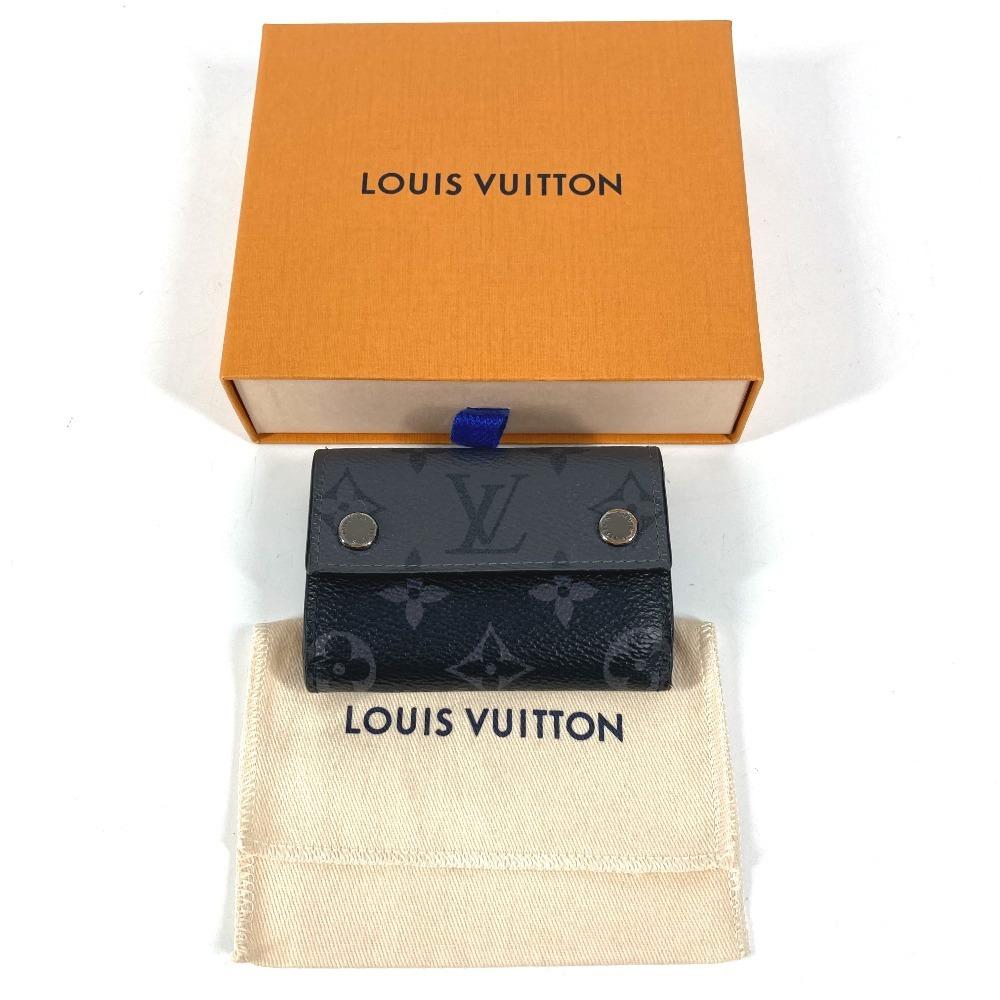 Louis Vuitton M45417 MonogramEclipse Discovery Compact Trifold wallet Black/gray