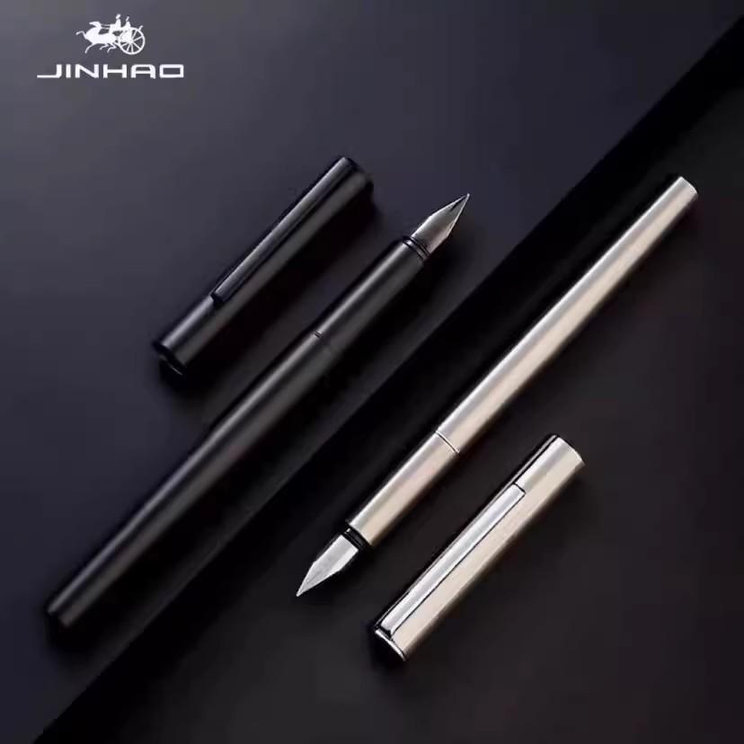 Jinhao 35 Full Metal Fountain Pen Luxury EF/F Nib Stainless Steel Calligraphy Writing Pen Office School Stationery Supplies