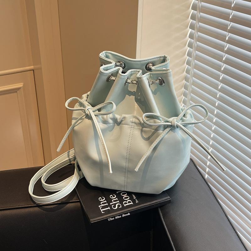 

Chain Backpack Women s Shoulder Bag Multi-function Bucket Bag синій