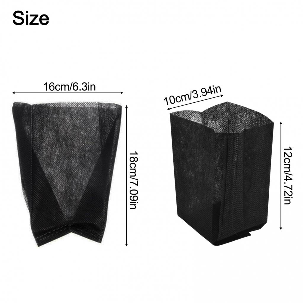 Τσάντες Φυτωρίου για Φυτά 100 τεμ. Μη Υφασμένο Ύφασμα για Μεταφύτευση