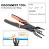 Plier Tool Crimp Connector Removal Wide Thick Jaw 1/2 3/4 1 Inch Quick Replace Sizes Stainless Steel Anti-Rust Pipe Disassembly Plier