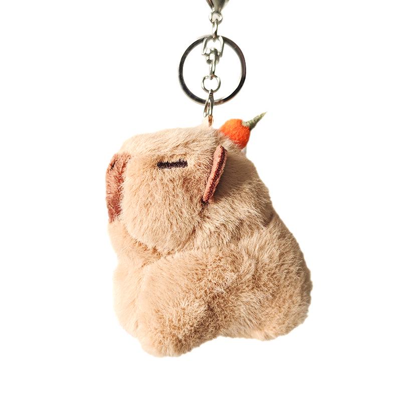 Capybara Plush Doll Keychain Keyring Zoo Gift