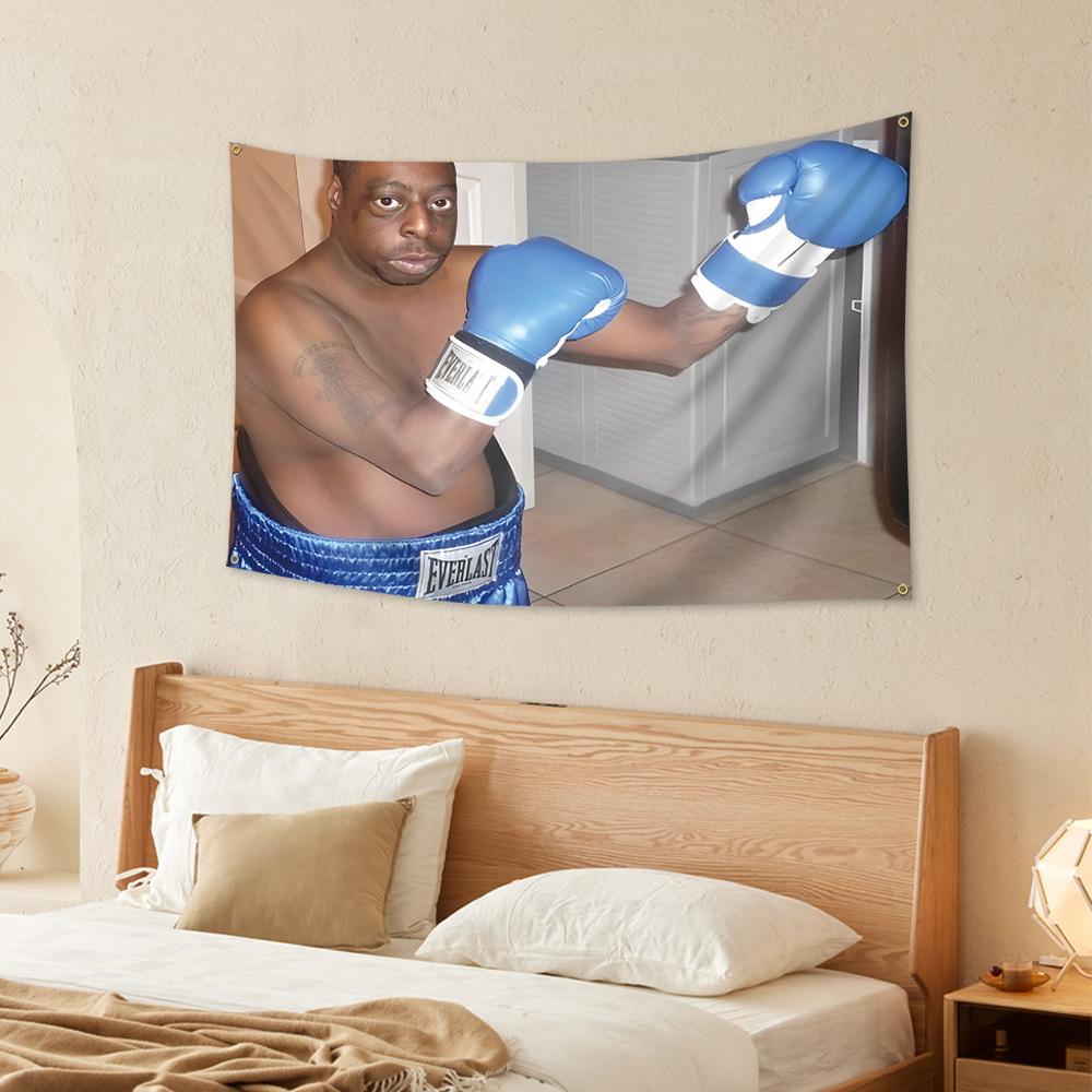 Non-Toxic Boxing Green Lester Flag Banner Funny Tapestry Wall Hanging Aesthetic Room Decor Party Gift