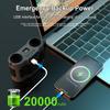 Portable Waist Clip Fan Wearable Mini USB Rechargeable Hanging Fan for Outdoor Working Double Air Outlet Waist Fan 20000Mah