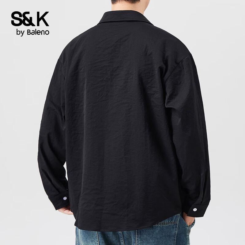 Baleno Men's S&K Loose Fit Long Sleeve Casual Shirt