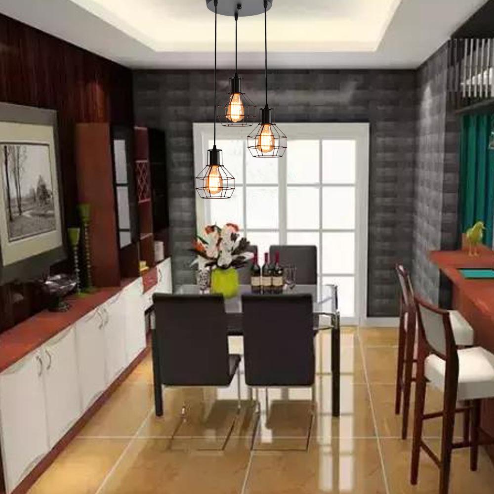 American Country Retro Industrial Style Chandelier LED Personalized Creative Restaurant Hotel Room Iron Grenade Chandelier