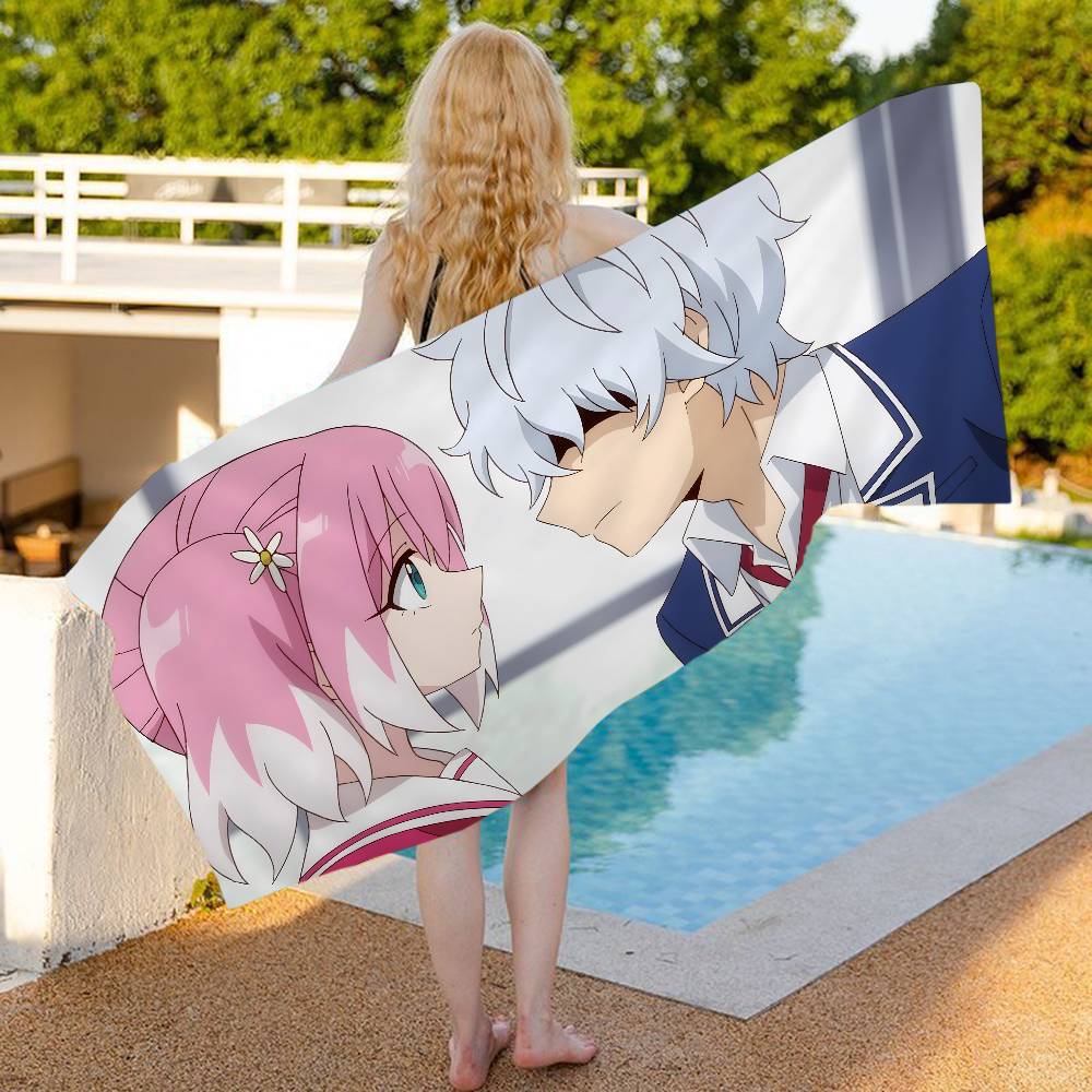 Anime Talentless NanaS Beach Towel Colorful Bath Towels for Girl Microfiber Quick Dry Custom Sand Free Beach Yoga Spa Gym Pool