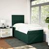 Maison Exclusive - Sommier à lattes de lit avec matelas Vert foncé 90x190 cm