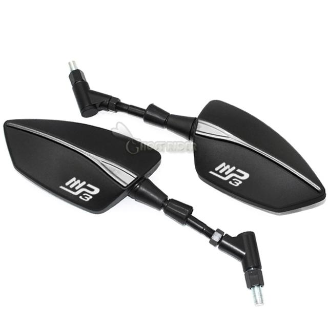 

Для Piaggio MP3 250 300 500 HPE Мотоцикл Бічні дзеркала заднього виду Універсальні 8 мм 10 мм білий