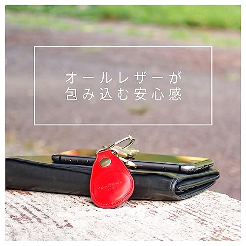 Dom Teporna AirTag Compatible Case, Genuine Italian Leather, Full Protection, Scratch and Abrasion Resistant, Loss Prevention, AirTag Compatible Cover