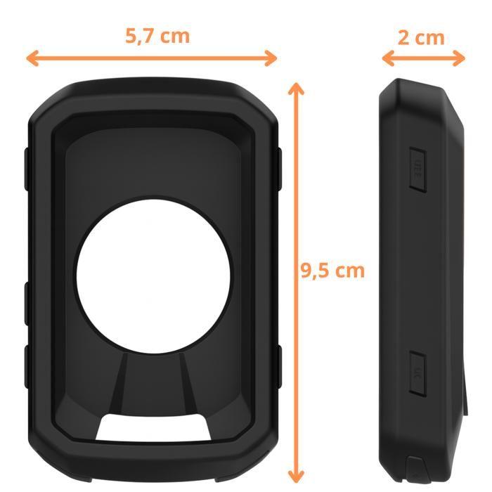 Hülle für Garmin Edge 550 / Edge 850 - Hülle Etui Silikon Schwarz Weicher Schutz Phonillico®