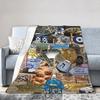 A Combination of Jewish Symbol Jewish Passover Blanket Quality Soft Throw Blanket Winter Plane Travel Sofa Home Print Bedspread