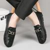 Pattern Beanie Shoes Lazy Driving Shoes British Casual Shoes Genuine Leather Cowhide Men's Shoes