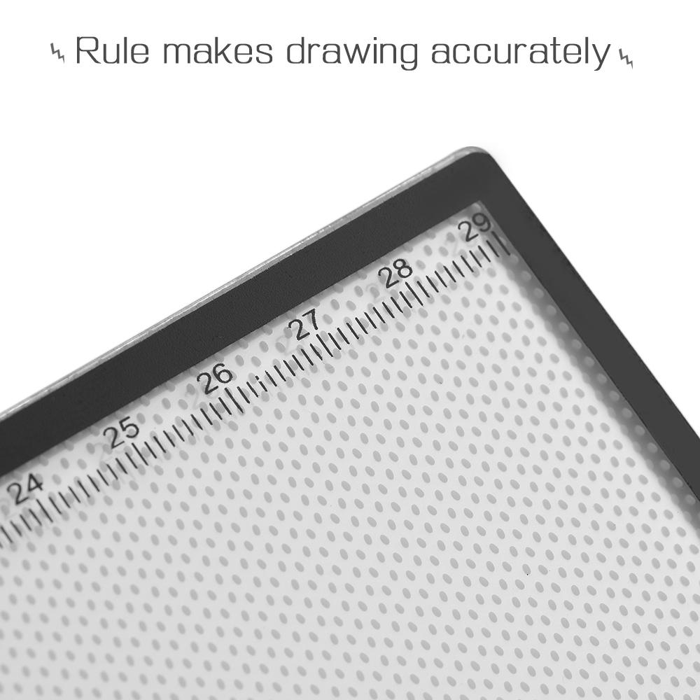 A4 Ultra Thin Light Box LED Artcraft  Eye Protecting Tracing Light Pad with Seperate Scaled Panel Holder Clamp Stepless