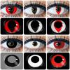 1Pair Cosplay Color Contact Lenses for Eyes White Contact Lenses Cosplay Anime Color Eye Lens Black Lenses Red Contacts