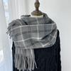 Women Imitation Cashmere Plaid Scarf Women's Autumn and Winter Fashion Shawl Winter Thickened Cold-proof and Warm Scarf