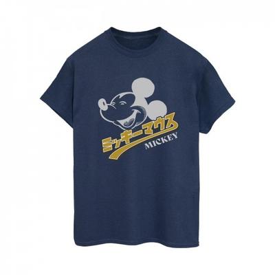 Womens/Ladies Mickey Mouse Japanese Cotton Boyfriend T-Shirt