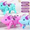 New Pink Color Electric Walking Pig Toy With Light Musical Kids Funny Electronics Toy Children Birthday Gift Toys