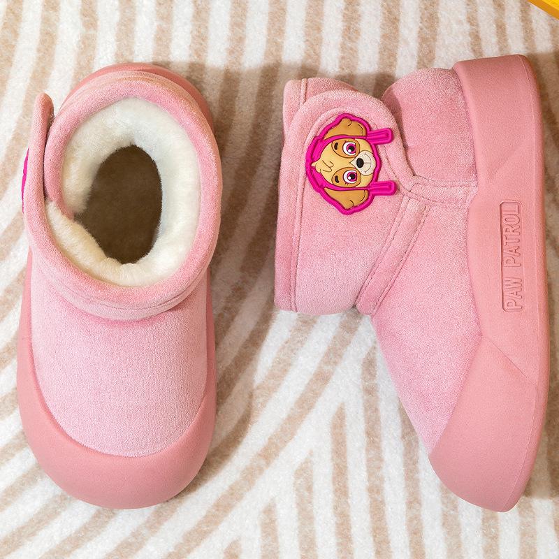 Paw Patrol Kids' Non-Slip Winter Snow Boots - Warm Cotton for Girls