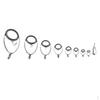 9 Pieces Stainless Steel Fishing Rod Guide Tip Repair Kit Set Different Size