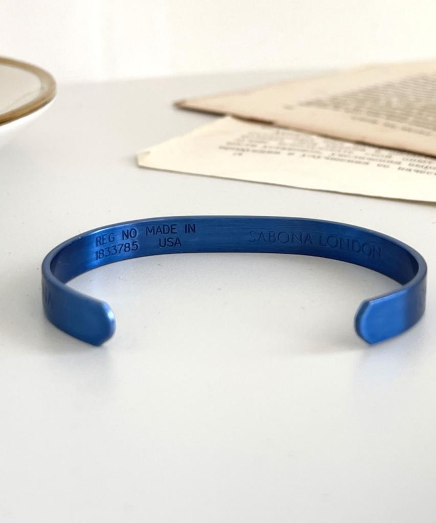 Sabona London F-Cbl Nano Ceramic Classic Blue Copper Bangle