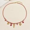 Vintage Woven Rope Chain Necklace Personalized Ocean Style Pendant Accessory Women  Collarbone Chain Jewelry Gifts