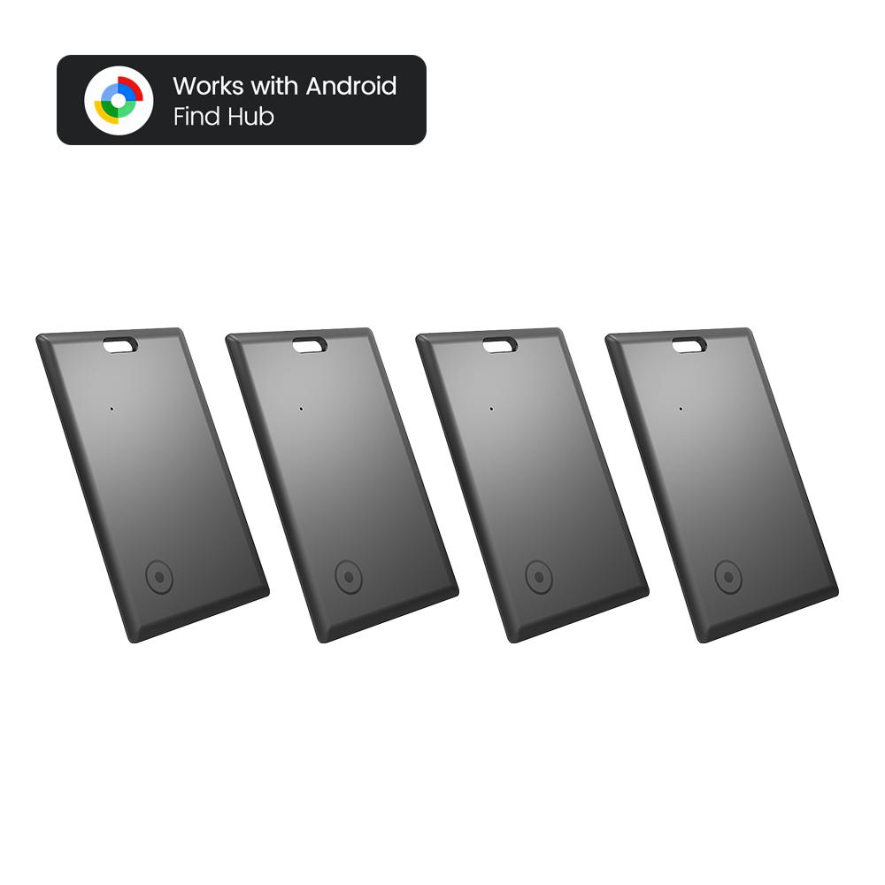 Android Smart Wallet Tracker Card Location Tag Works with Google Find Hub App Anti-Lost Bluetooth GPS Tracker Keys Bag Pet