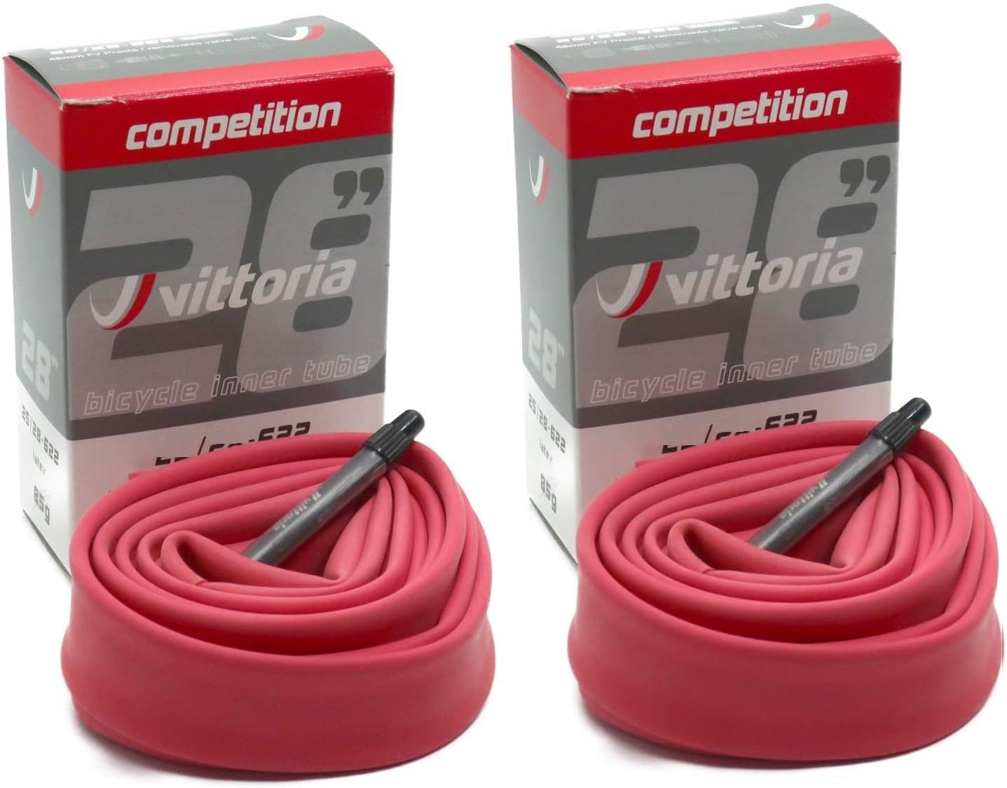 

Vittoria Latex Tubes, 2-Pack, RVC 700c, Presta Valve 48mm (700x30/38c) [Parallel Import]