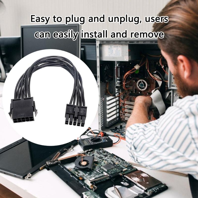 10Pin Female To 10Pin Male Mainboard Power Extension Cable Graphics Card 10Pin Power Cord for PC Server Motherboard