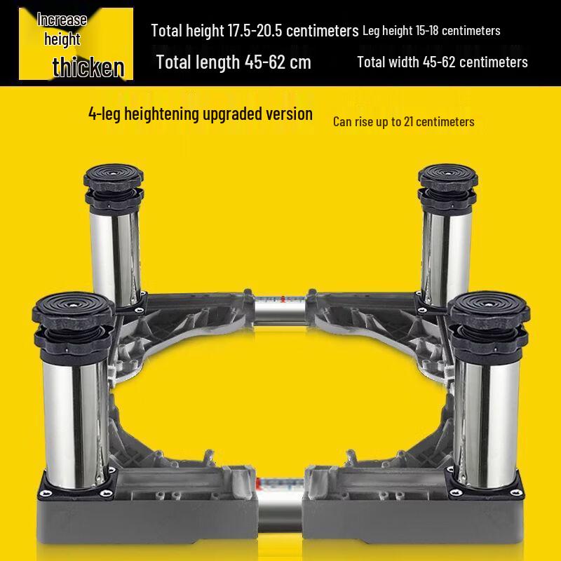 Adjustable Stainless Steel Appliance Riser Foot Pads