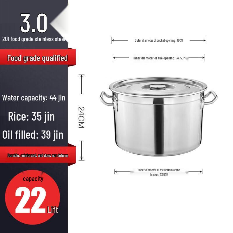 Stainless Steel Soup Pot with Lid