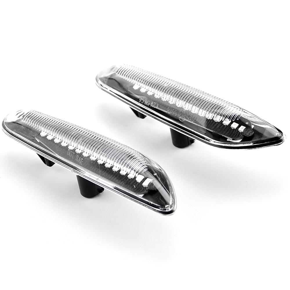 For BMW E90 E91 E92 E93 E60 E87 E82 E46 2Pieces Led Dynamic Side Marker Turn Signal Light  Car Sequential Indicator Blinker Lamp