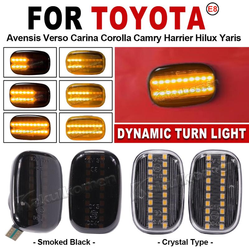 Pentru Toyota Avensis Verso Carina Celina Corolla Camry Caldina Harrier Hilux IPSUM Indicatoare Luminoase Dinamice LED pentru Semnalizare Laterală