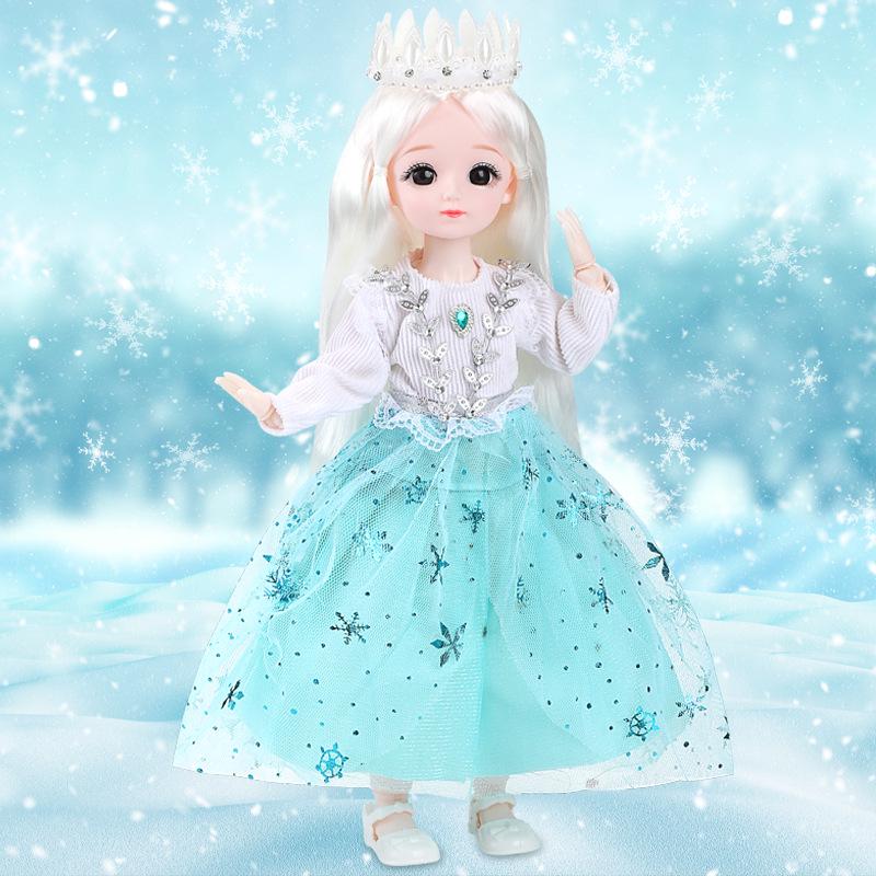 

30см 6-шарнирная кукла BJD принцесса с детским лицом - Идеальный подарок на день рождения для девочек 30cm Full Doll as Shown