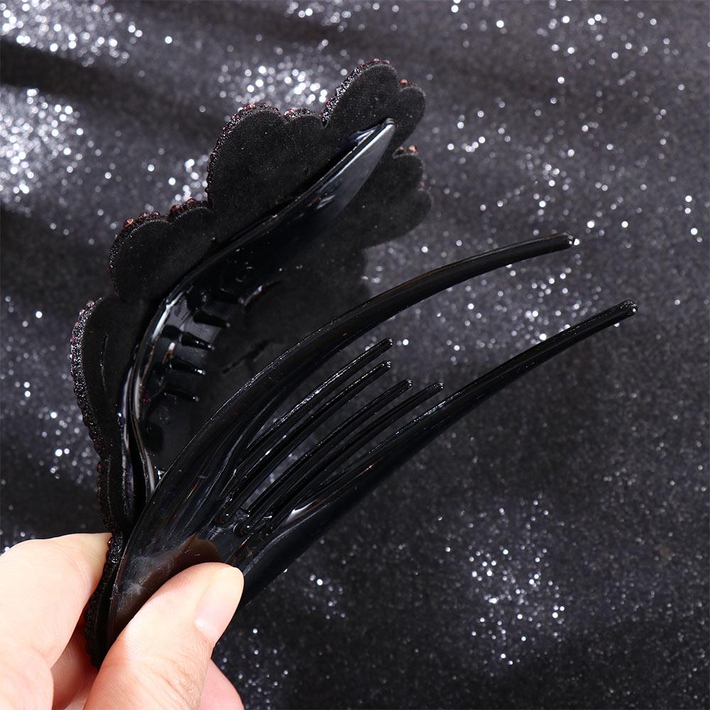 Heart Rhinestone Colorful Korean Style Hair Clip Duckbill Clip Hair Accessories Women Hair Claw