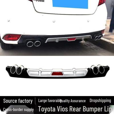 Toyota Vios/Yaris L Rear Lip Diffuser Quad Exhaust Kit (2013-2016) Universal Fit.