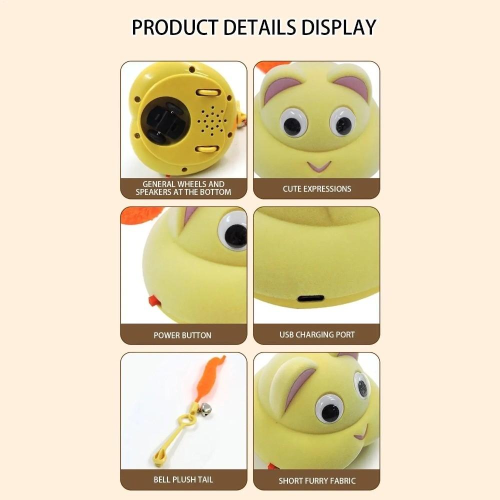 Chewing Exercise Electric Moving Mice Toy Automatic Cat Teasing Device  for Indoor Cats Puppies