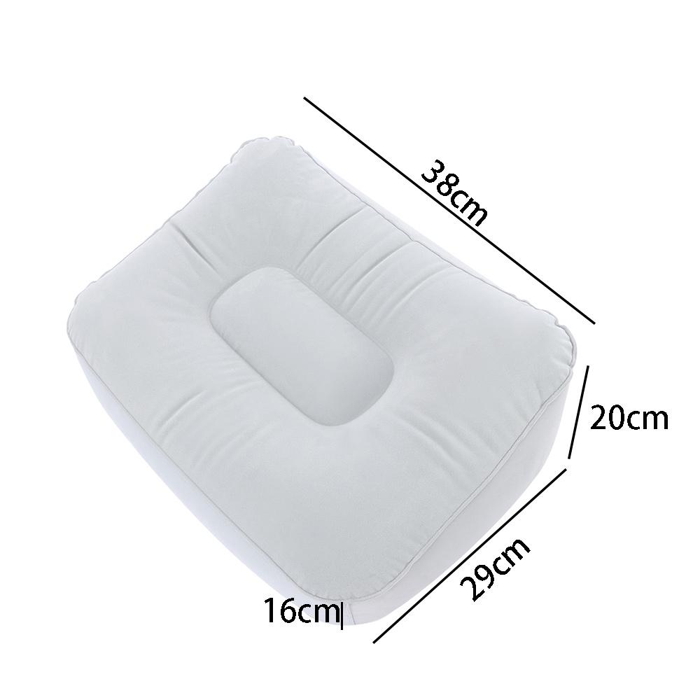 PVC Soft Leg Up Office Inflatable Travel Stool Pillow Cushion Footrest Pad