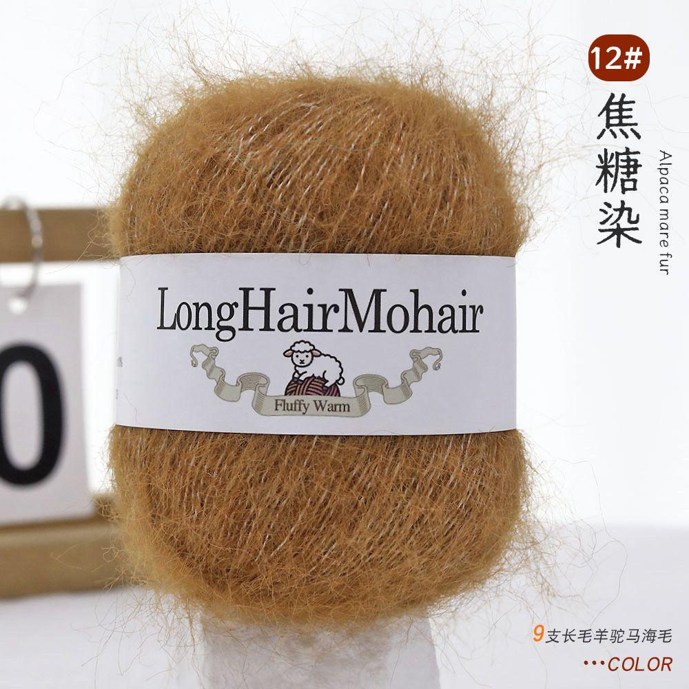 4 pièces/100g/set Fil Mohair Alpaga Pulls Tricotés Main Chapeaux Écharpes Châles Gants Chaussettes DIY Fil Doux Confortable Respectueux de la Peau
