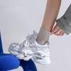Mix Color Chunky Platform Non-Slip Sneakers Women Fashion Thick Bottom Dad Shoes Woman  Autumn Lace Up Vulcanize Shoes