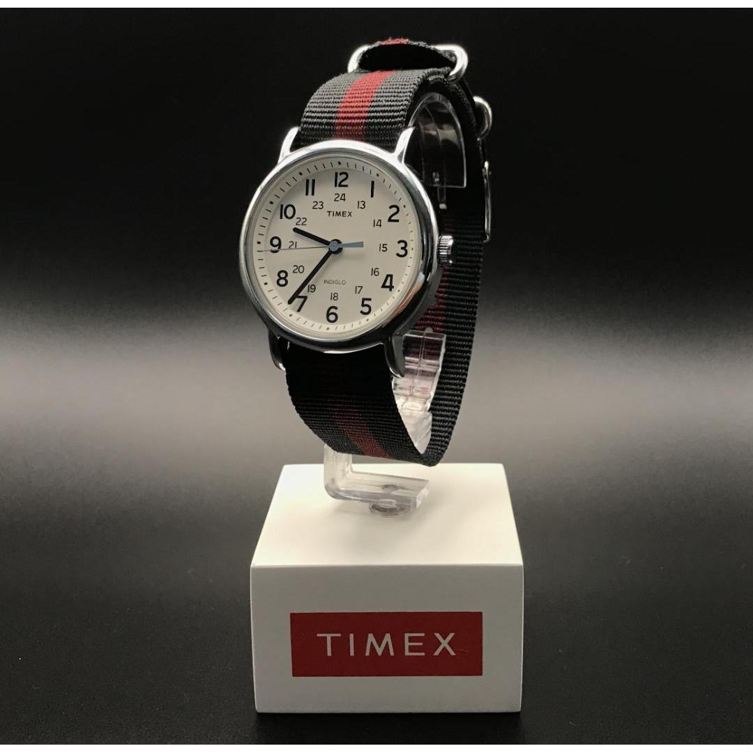 [Хорошее состояние] Timex Weekender Белый циферблат НАТО-ремень Полированный Рабочий