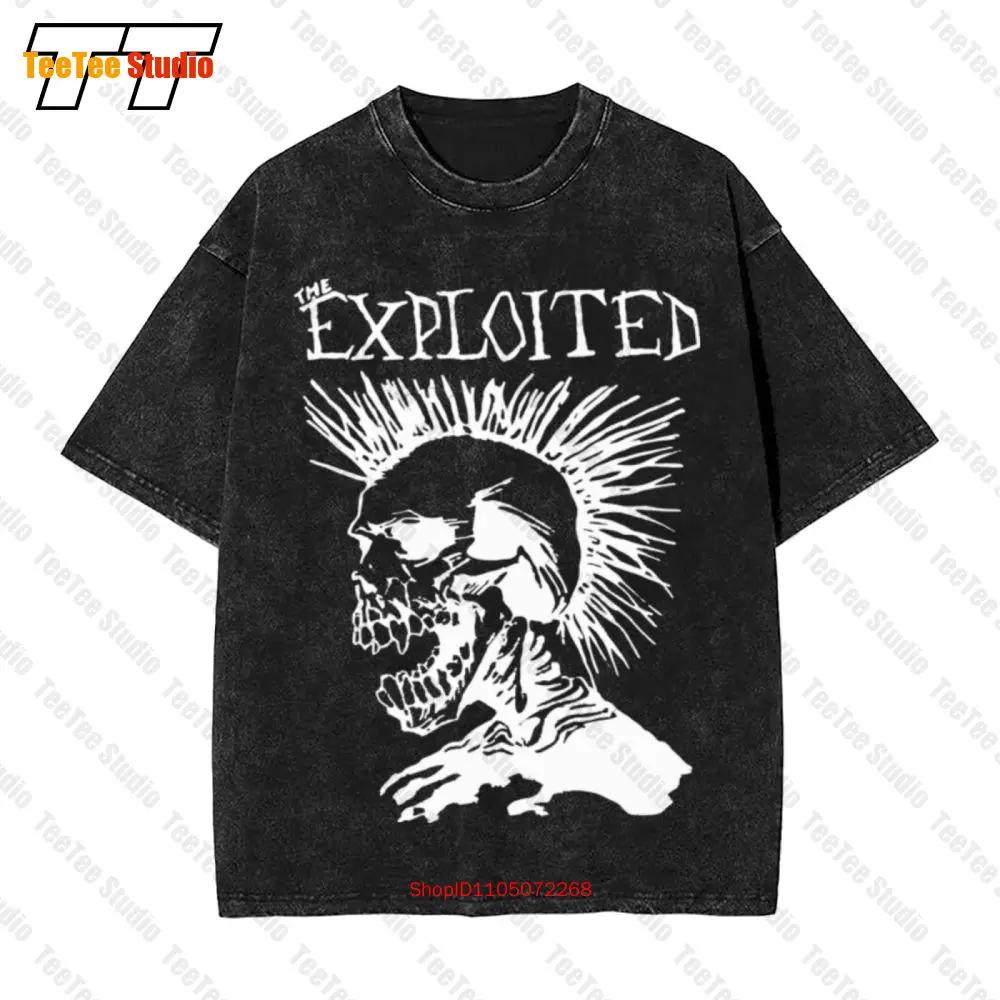 Vintage Exploited Punk Rock Band Vintage Oversized T-Shirt Size M Black Medium Crewneck OXW3