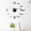 3D Digital Wall Clock Mirror Sticker Clock Home Office Wall Decor Clock for Bedroom Office Wall Clock Modern Design