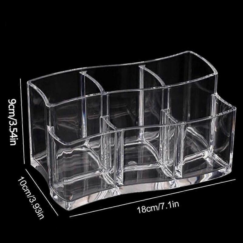 Acrylic Makeup Brush Organiser Holder Clear Jewellery Storage Box Cosmetic Make Up Organiser