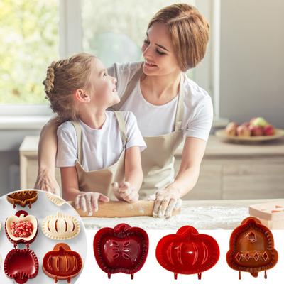 Mini Pie Molds Dough Press Pocket Pie Mold Apples Pumpkin Acorn Shapes Cookie Cutters Holiday Baking Tools