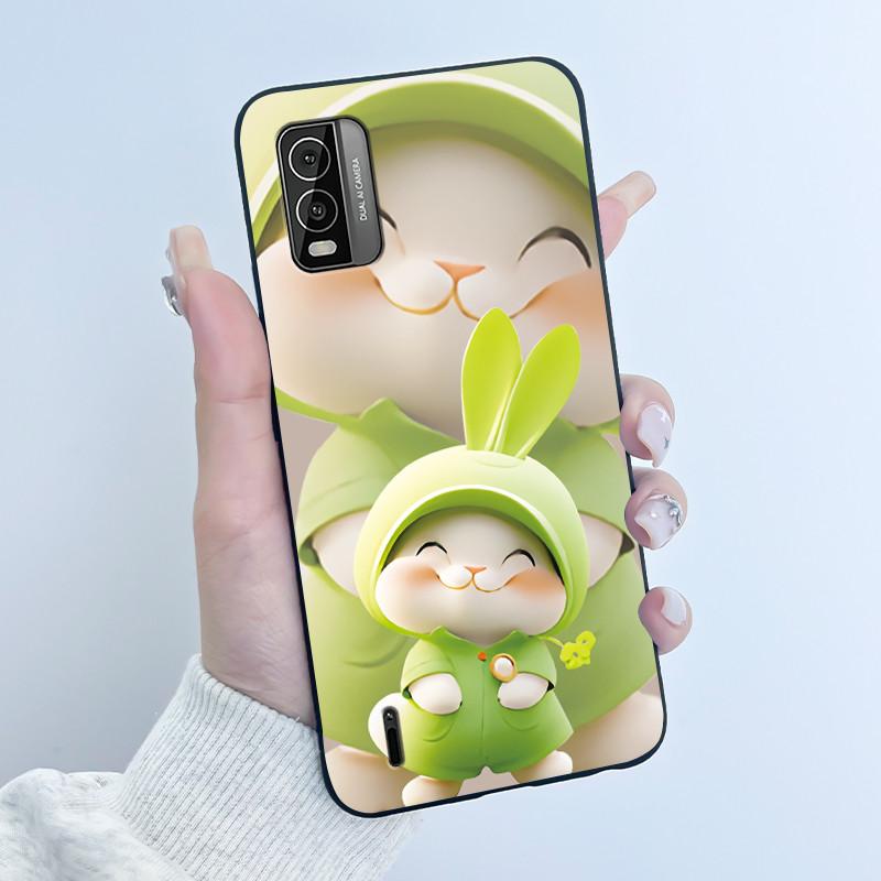 Phone Case for Nokia C210 C110 C300 Cases Luxury Dragon Cute Cool Boys Girls Black Soft TPU Protective Cover Shockproof Fundas