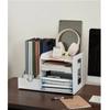 Desk Organizer Shelf - Multi-purpose Book Magazine Storage Stand Holder for School Office Supplies