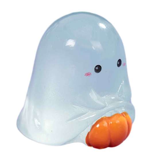 Resin Ghost Ornament Glow-in-the-dark Halloween Figurine, Mini Statue for Micro Luminous Figurine Landscape, Home Office Desk