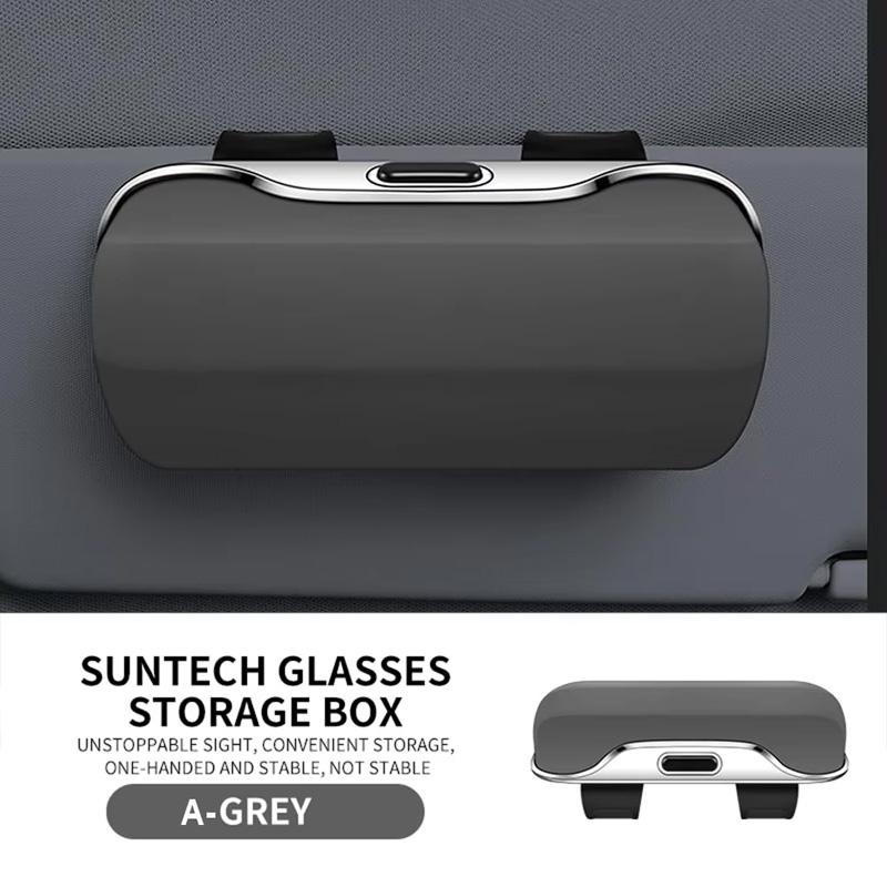 Prevent Shaking Car Glasses Box Portable Car Sun Glasses Holder In The Car Driving Glasses Holder Auto Eyeglass Case Sun Visor